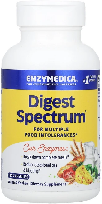 엔자이메디카 Enzymedica Digest Spectrum® 캡슐 120정124776원산지:기타, 1개 - 쿠팡