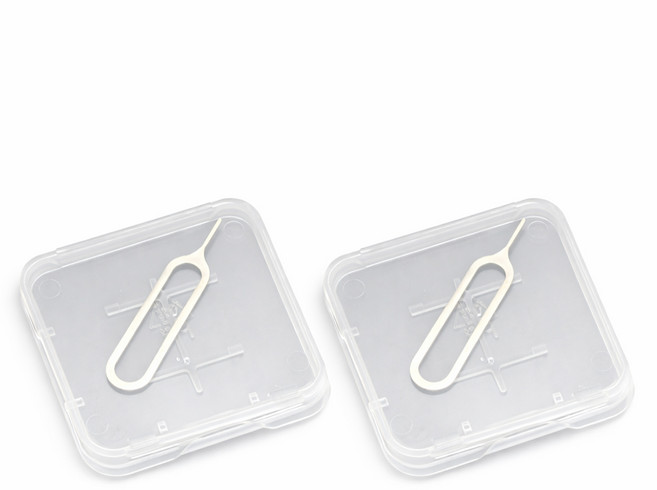 티놀지 해외여행 유심카드 보관함 세트 [T-SDC3636], 2개, 투명