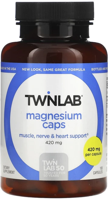 Twinlab 마그네슘 캡슐 420mg 캡슐 100정, 1개 - 쿠팡
