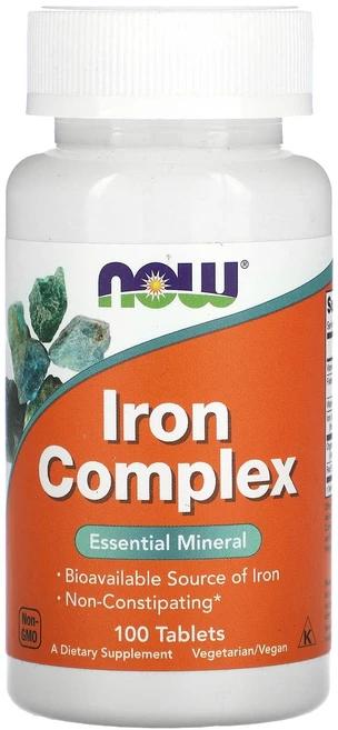 단백질 비타민 철분 마그내슘 칼슘 NOW Foods 철분 복합체 100정 고루고루섭취해주세요, 1개 - 쿠팡