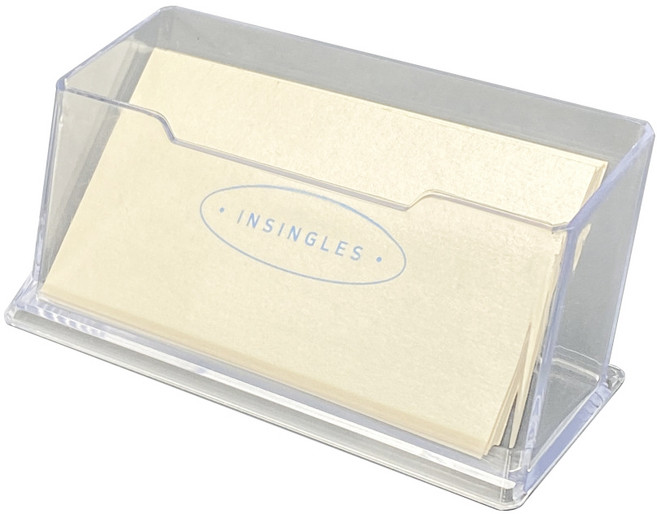 인싱글즈 아크릴 투명 명함꽂이 거치대 대리운전, 1개, 1단