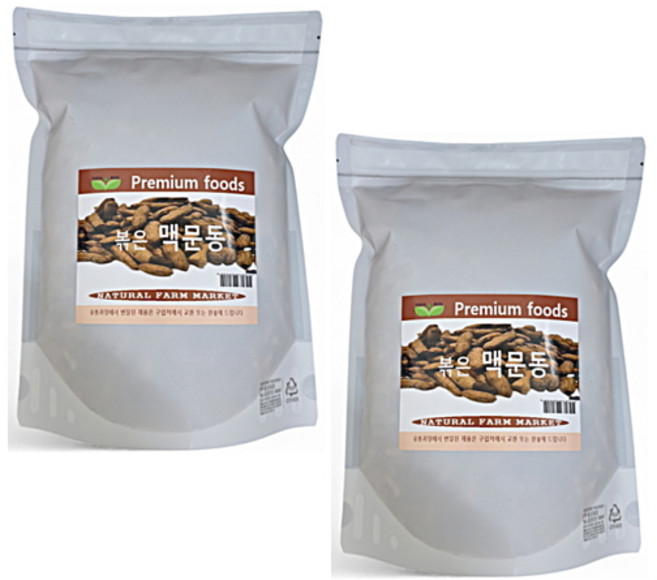 볶은 맥문동, 2개, 400g