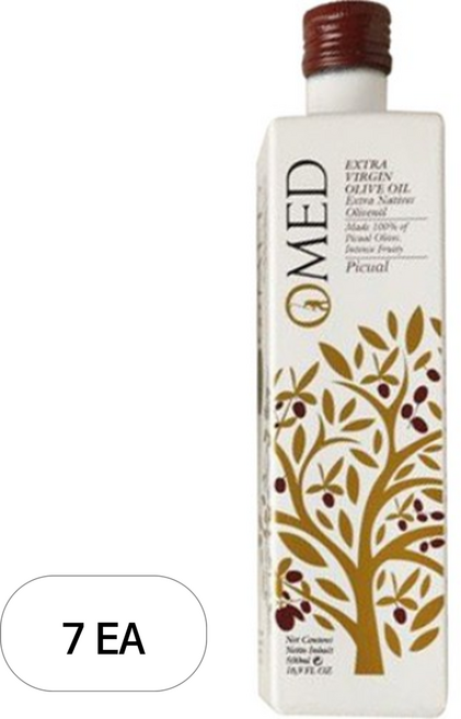 오메드 엑스트라 버진 올리브오일 피쿠알, 500ml, 7개