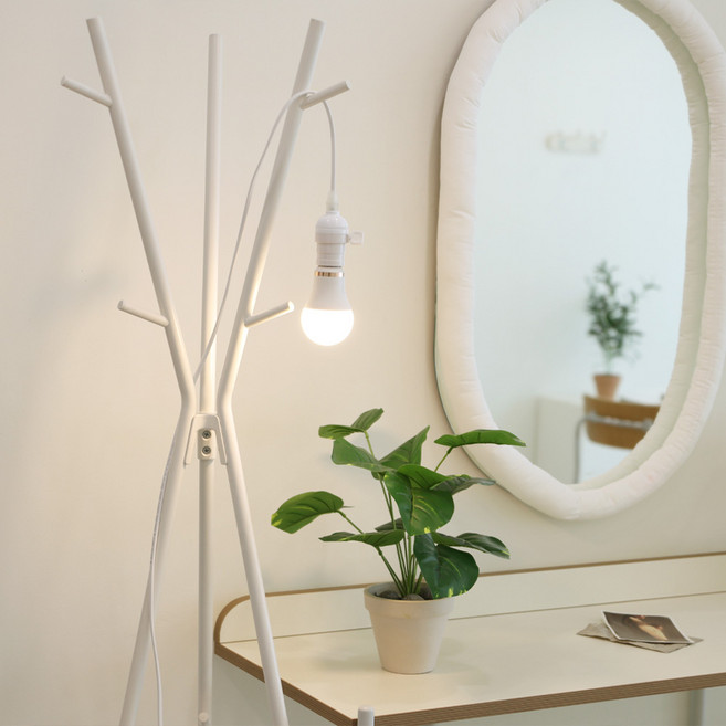 케이시조명 솔릭스 식물등 캠핑등 전구소켓 조명 E26 키소켓 등기구 2.5m 투명고리(전구미포함), 1개