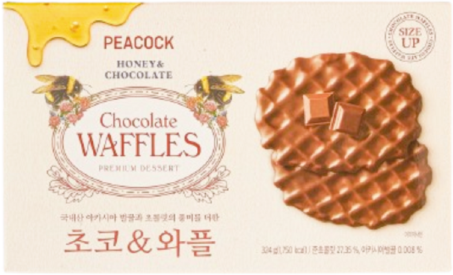 피코크 초코와플 초코&와플 324g x 3개 총 972g