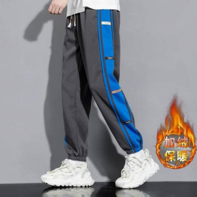 運動長褲男 防寒保暖棉褲 大尺碼防水防風登山褲 寬鬆直筒休閒工裝褲 秋冬戶外機能褲子 雪褲