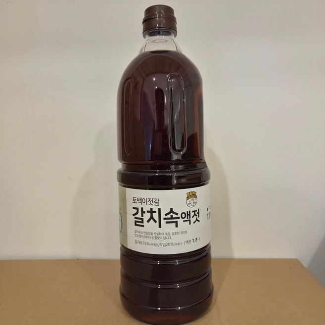 토백이 부안 곰소 갈치속액젓 0.9리터 1kg 원액100% 김치용, 1개, 1.8L