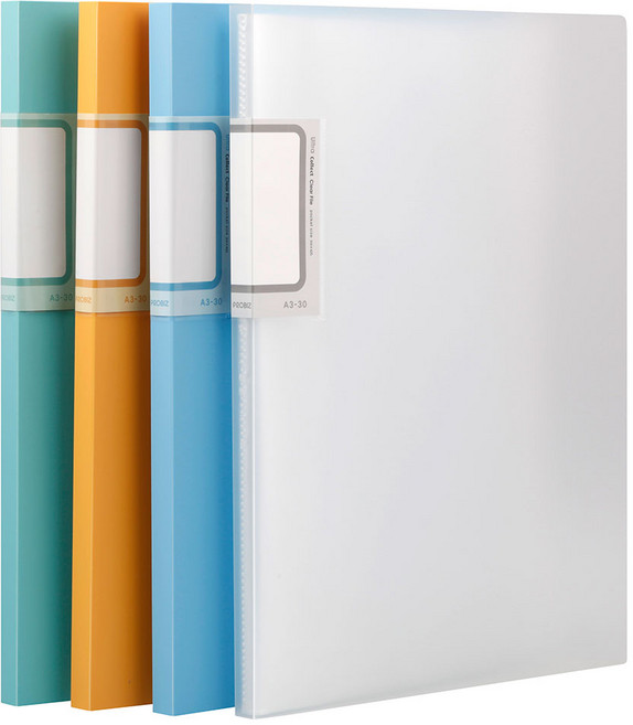 프로비즈 A3 포스터 클리어파일 30매, 투명, 1개