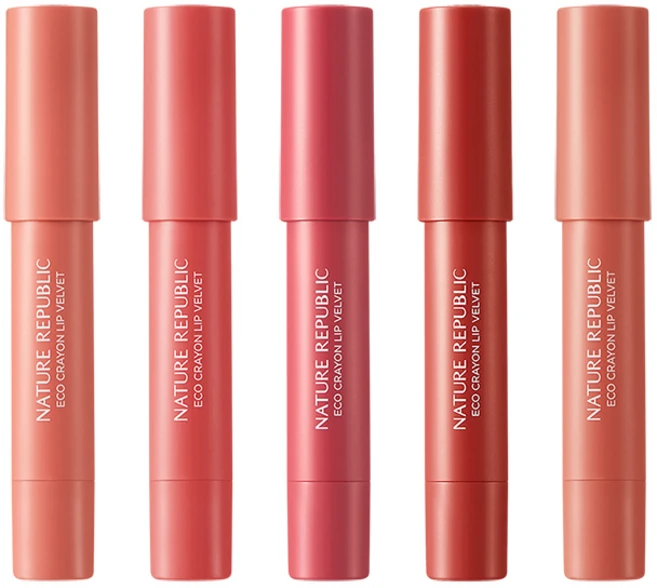네이처리퍼블릭 바이플라워 에코 크레용 립 벨벳 (5종 택 1), 04 칠리레드, 1개 - 쿠팡