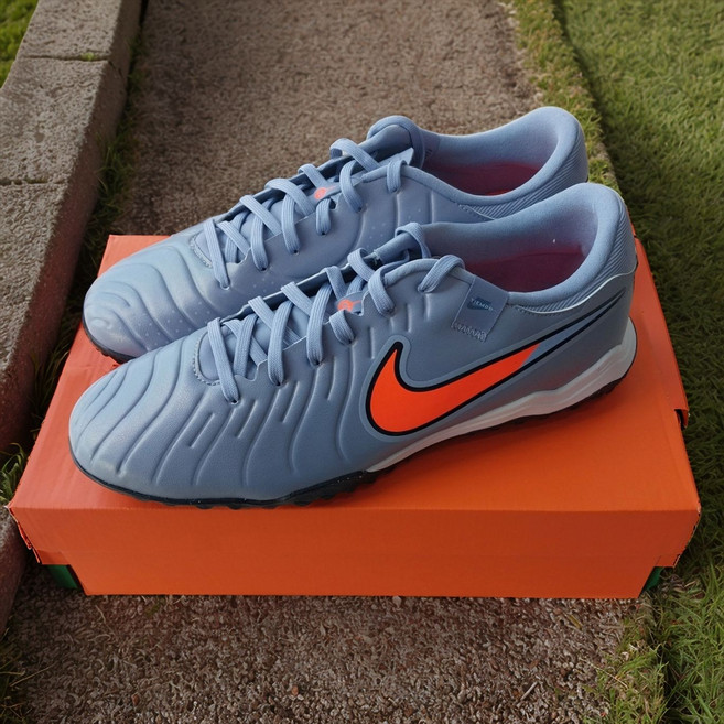 나이키 티엠포 레전드 10 아카데미 TF 블루 이클립스 블랙 남성용 풋살화 축구화