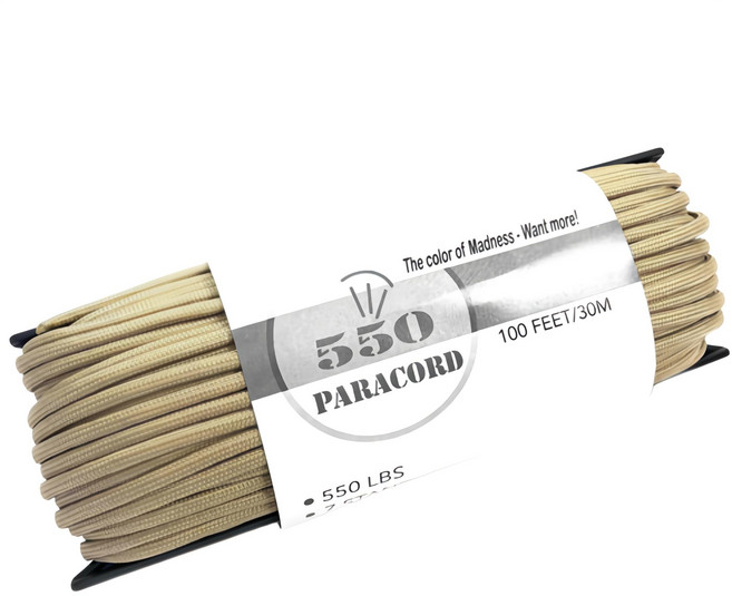 550 Paracord 傘繩, 米色配件, 1個