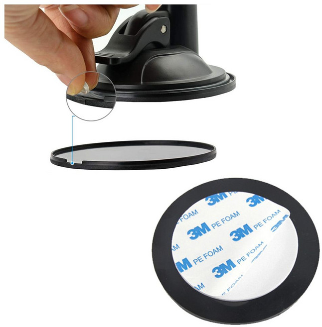 흡착 부착 패드 1개입 대시보드 흡착거치대 패드, 1개