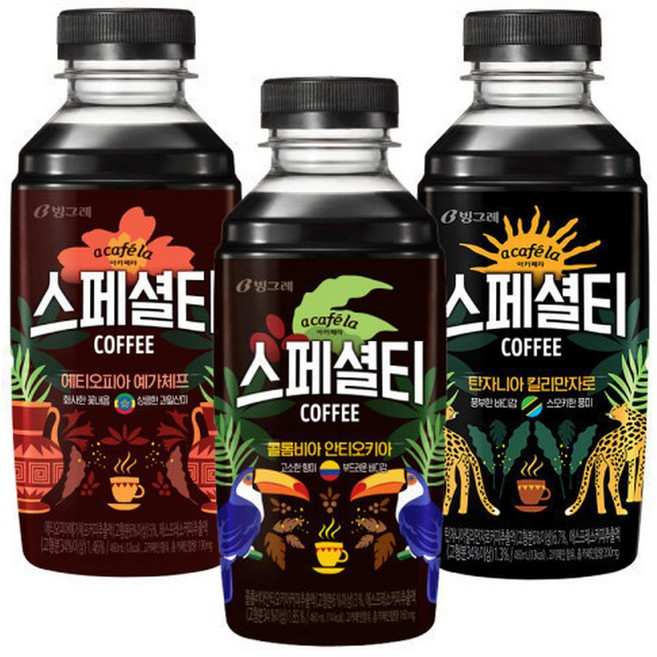 아카페라 스페셜티 에티오피아 예가체프 460mlx20펫 /3종/탄자니아/콜롬비아, 20개, 460ml