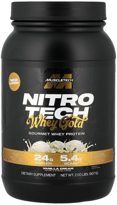 머슬테크 Nitro Tech 100% 유청 골드 프렌치 바닐라 크림 맛 907g(2lbs), 제품상세정보참조, 1개 - 쿠팡