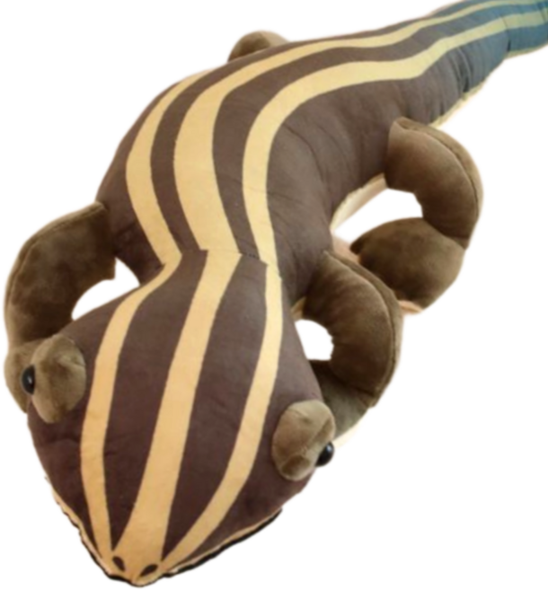 휘뚜마뚜 귀여운 큰 대형 100cm 도마뱀 게코 인형, 1개, 베이지 게코 도마뱀