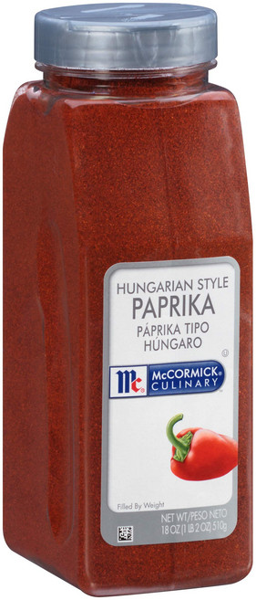 맥코믹 컬리너리 헝가리 스타일 파프리카 18온스 - 요리 McCormick Culinary Hungarian Style Paprika 18 oz - One 18 Ounce C, 1개, 653.17g