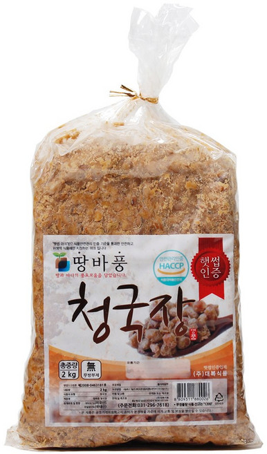 청국장 2kg/대복, 1개, 2kg