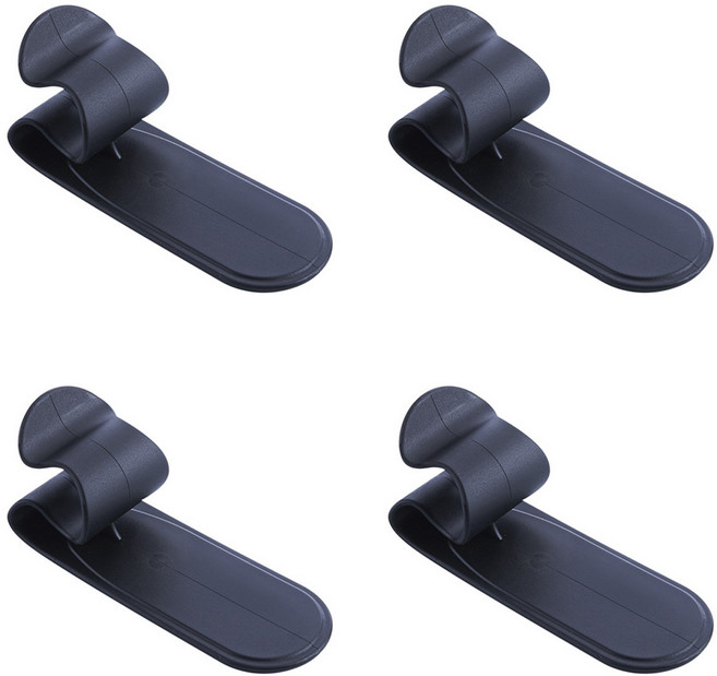 롤링페이퍼 차량용 우산걸이 트렁크 정리 다용도 꽂이, 블랙, 4개