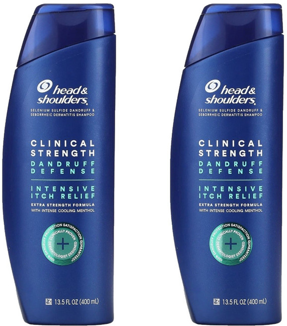 헤드앤숄더 클리니컬 스트렝스 댄드러프 디펜스 인텐시브 이치 릴리프 샴푸, 2개, 400ml
