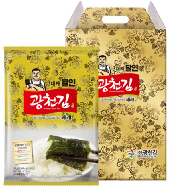 광천김 달인 재래 전장김, 20g, 10개