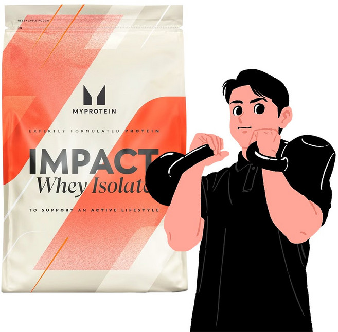 마이프로틴 아이솔레이트 WPI 내추럴 초콜렛 + 케틀벨운동법, 1개, 2.5kg