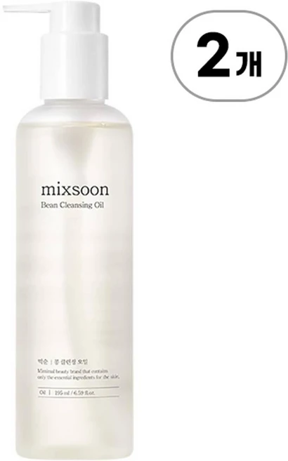 믹순 빈 클렌징 오일 mixsoon Bean Cleansing Oil 195ml, 2개 - 쿠팡