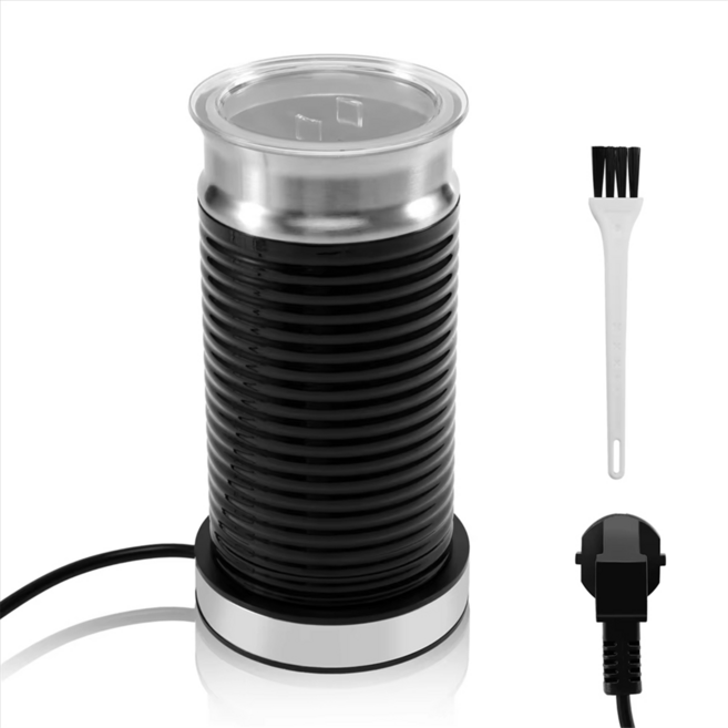 자동 따뜻한 것과 차가운 우유 Frother 홈 카푸치노 커피 기계 일치하는 커피 꽃 전기 우유 Frother EU 플러그, 검은색, A11