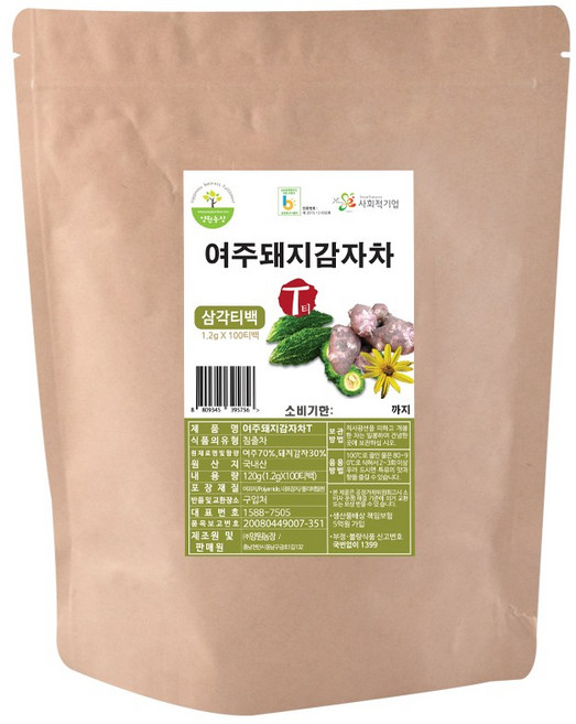 양원농장 여주돼지감자차, 1.2g, 100개입, 1개