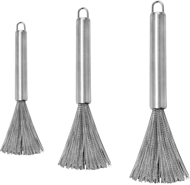다목적 스텐 철수세미 세척솔 브러쉬, 3개, 그레이(3종)