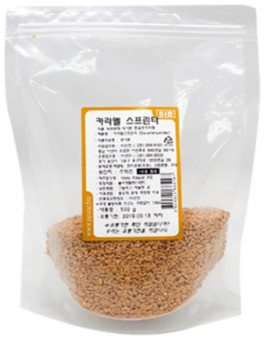 선인 카라멜 스프린터 500g 크런치 토핑 제과 빵만들기 쿠키만들기, 1