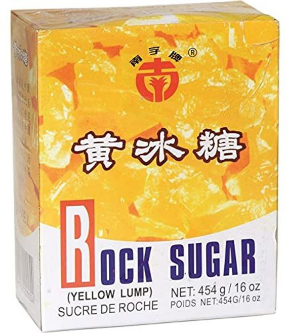 수크르 드 로슈 (노란 덩어리 락 캔디) - 16 온스 (3개 팩) Sucre De Roche (Yellow Lump Rock Candy) - 16oz (Pack of 3)