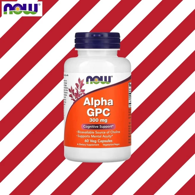 나우푸드 알파 GPC 콜린 300mg 60베지캡슐 Alpha, 1개, 60정 - 쿠팡