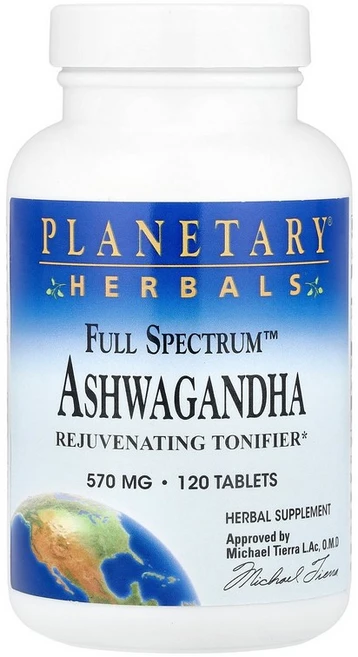 Planetary Herbals Full Spectrum™ Ashwagandha 120 Tablets, 120 Count, 1개, 120정 - 쿠팡