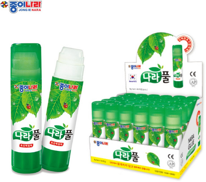 종이나라 투명풀 8g 1갑(30개입), 8g 30개입