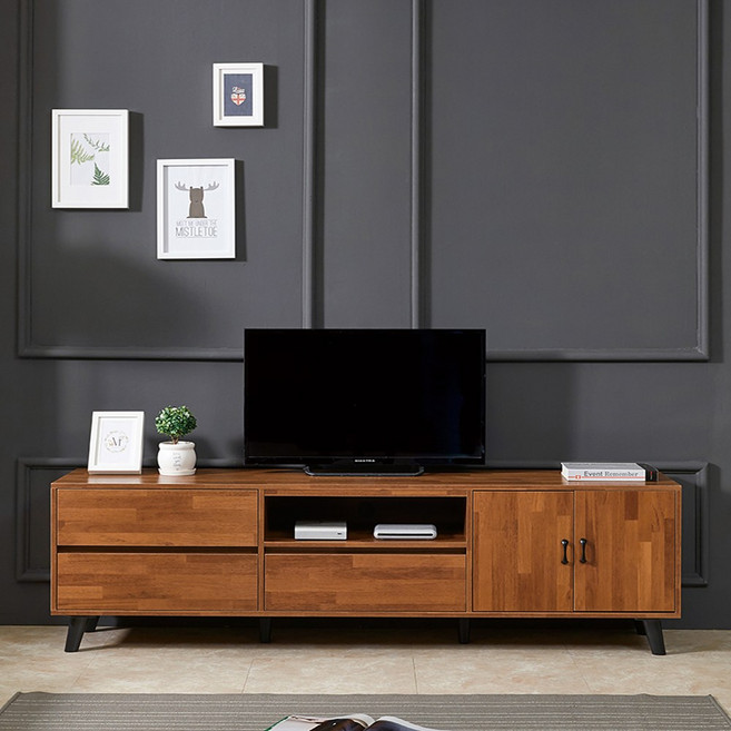 [아트랙] 다비드-1800 거실장 TV다이 3가지색상, 다비드-멀바우