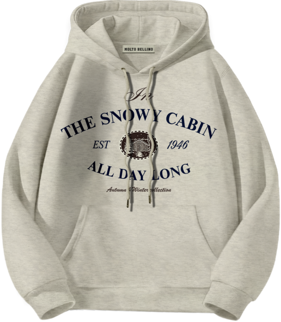 몰토벨리노 TST 스노위캐빈 스탠다드핏 남녀공용 후드티