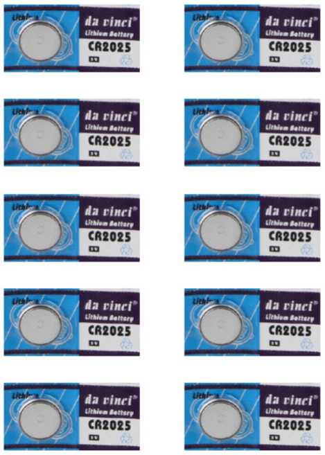 NOV- 수은 CR2025 건전지 10개 리튬 전지 코인 동전 배터리, 상세페이지 참조