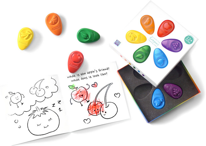 옴모 베이비 크레용, 6색, 1세트