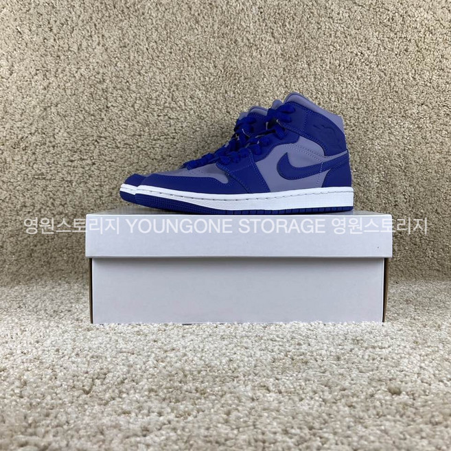 나이키 우먼스 조던 1 미드 SE 아이언 퍼플 영원스토리지