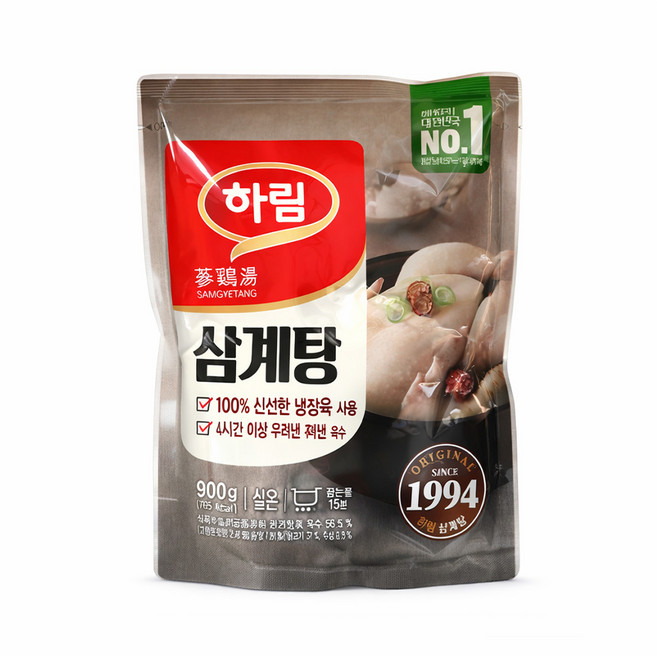 하림 삼계탕 진, 900g, 5개