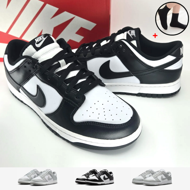 [정품] 나이키 신발선물 범고래 레트로 덩크 로우 남자 여자 재생소재 넥스트 네이처 HF5441 + 탐나고 무지 양말