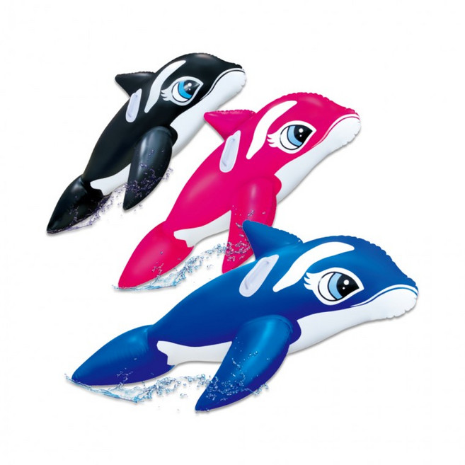 아라칸 돌고래 튜브 어린이 물놀이 대형 튜브, 1개, 블랙