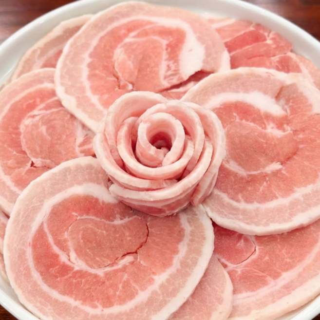 [프리미엄특가] 눈꽃삼겹살 스페인 알밤 먹고 자란 명품돼지 자연방목 듀록, 1박스, 1.6kg