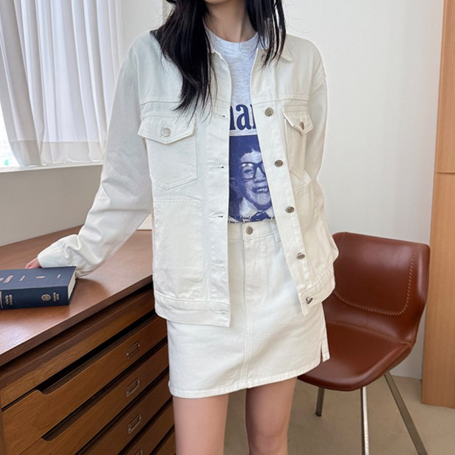 올시즌 리플리 데님 자켓 2color 빅사이즈 청자켓 JK001