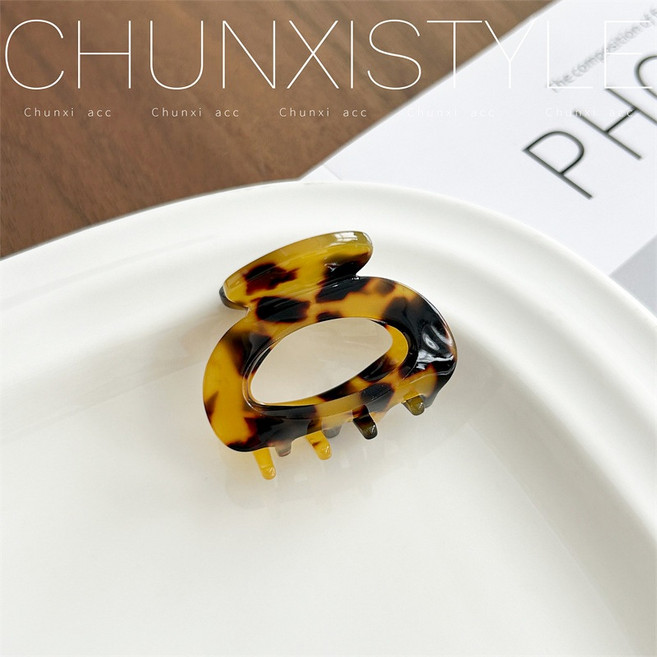 BEAGLE 韓版醋酸髮夾 4.5CM 中夾 側邊髮抓夾 劉海公主抓夾 碎髮夾子