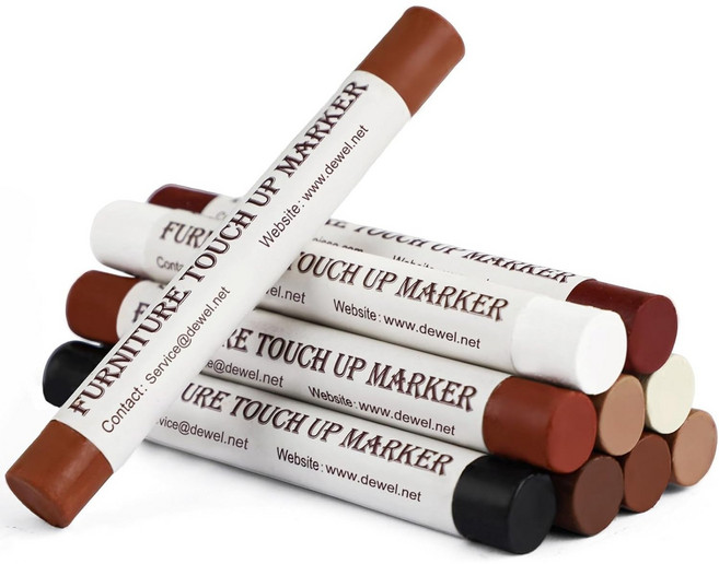 가구 흠집제거 마카펜 가구보수펜 목재 가구 스크래치 복원 메꿈이 보수용 펜, 10개