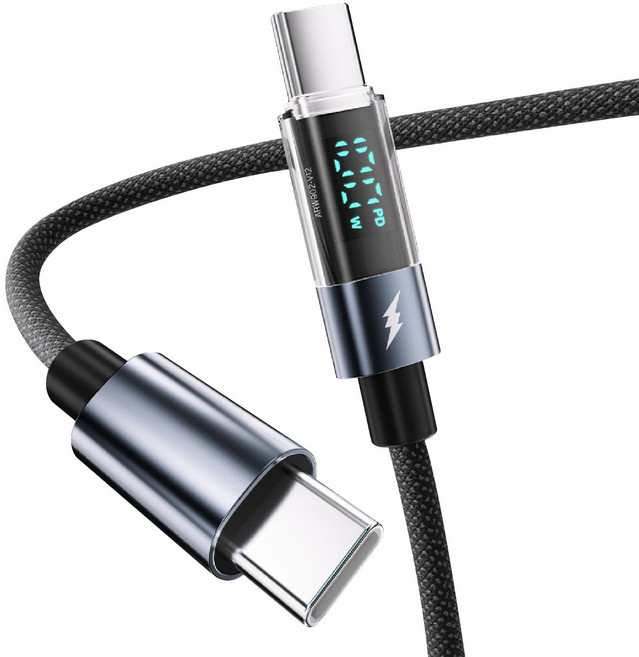 E-Marker 智能充電線 240W PD 快充 480Mbps 傳輸, C to C（240W 全兼容快充 ）, 1個, 1.2m