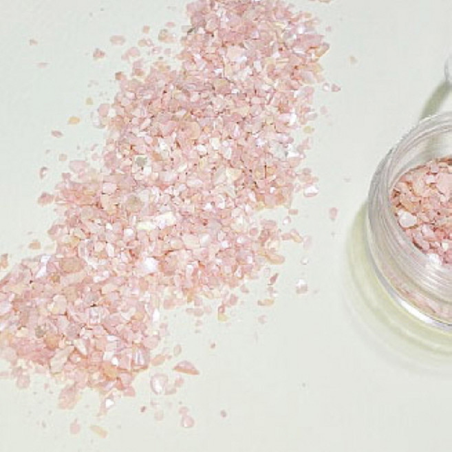 공예야 놀자 공예재료 천연자개가루 (5가지 색상), 1개, 분홍