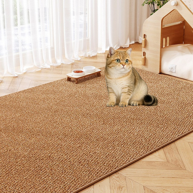 방일 고양이 카페트 고양이 스크래처 카페트 매트 카페트 특대형, 브라운, 1개