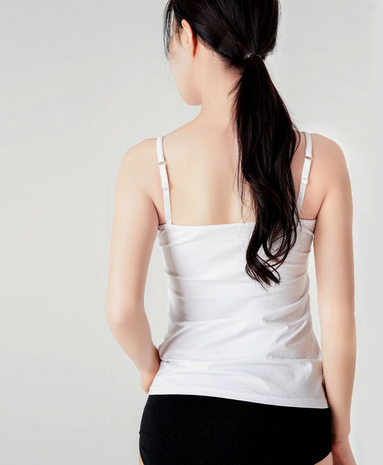 위지이버 고급면 끈조절 스판 여성 끈나시 3p